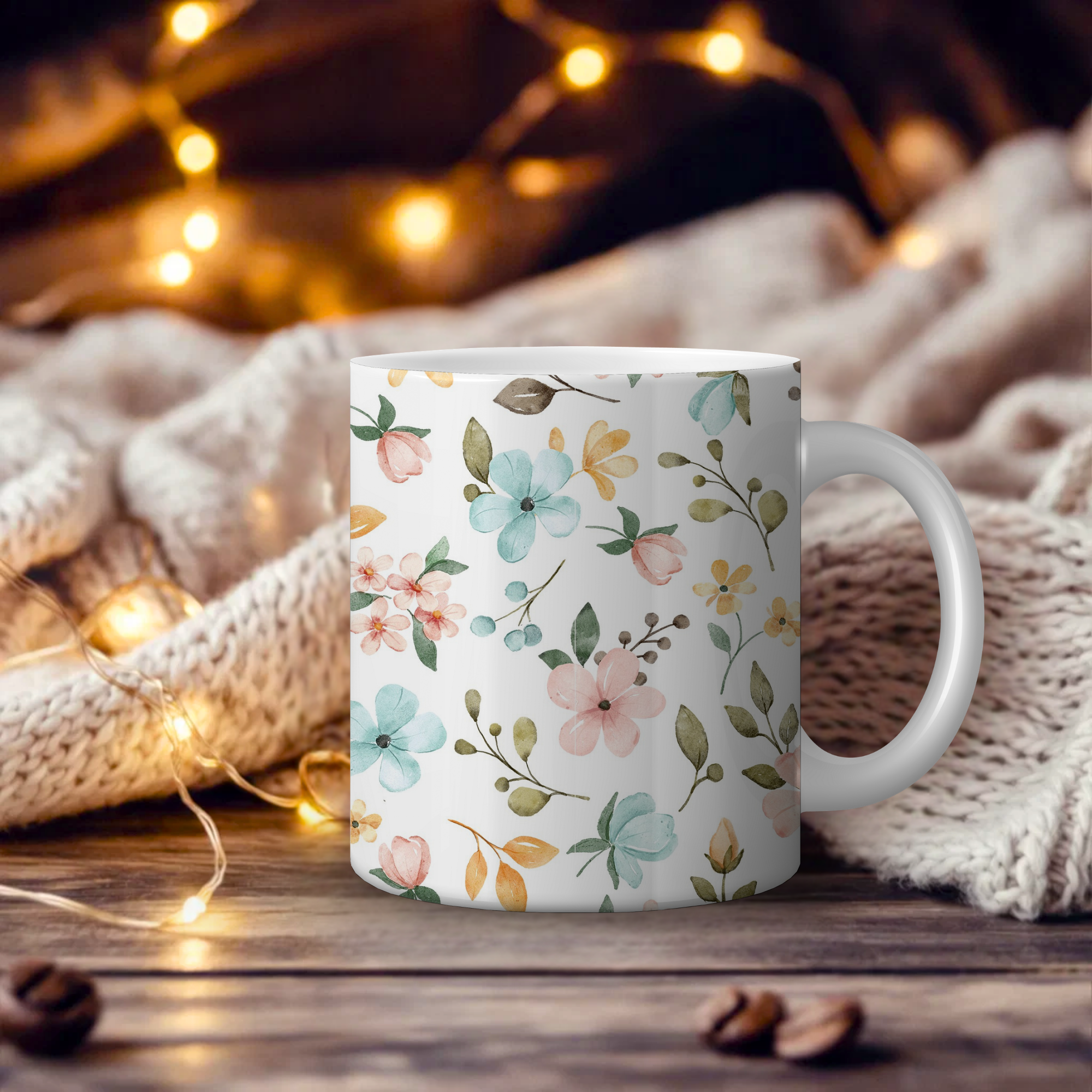 Watercolour Floral Ceramic Mug