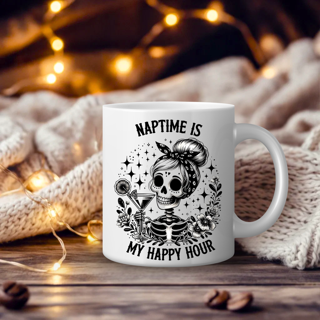Naptime Is My Happy Hour Ceramic Mug