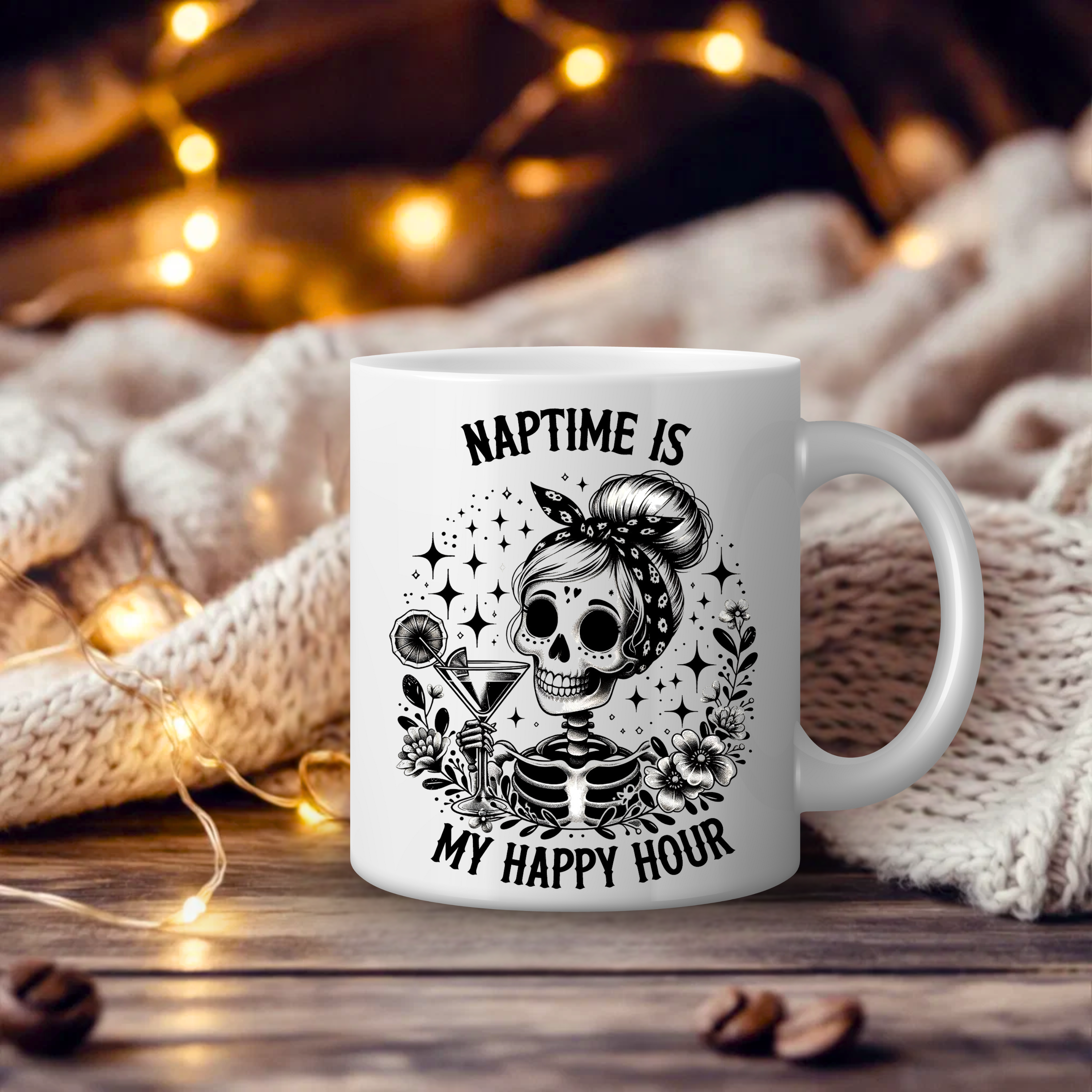 Naptime Is My Happy Hour Ceramic Mug