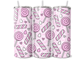 Pink Candy & Lollipop 20oz Skinny Tumbler