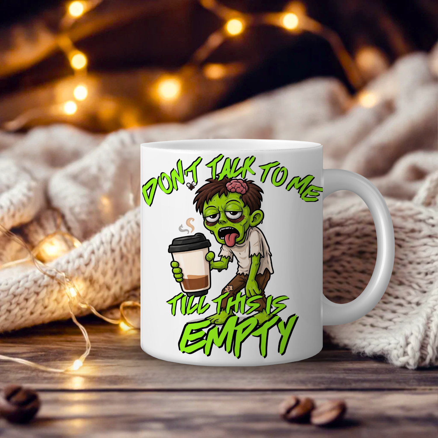 Don't Talk To Me Till This Is Empty Zombie Boy Mug