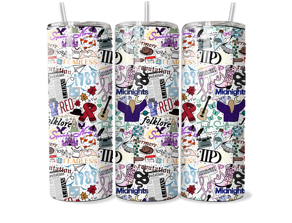 All The Eras 20oz Skinny Tumbler
