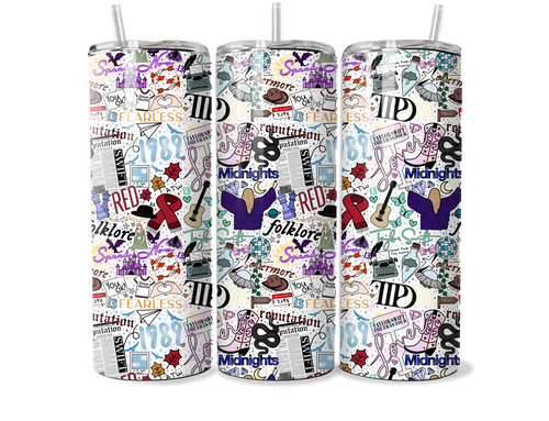 All The Eras 20oz Skinny Tumbler