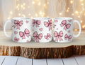 Pink Bows & Hearts Coquette Mug