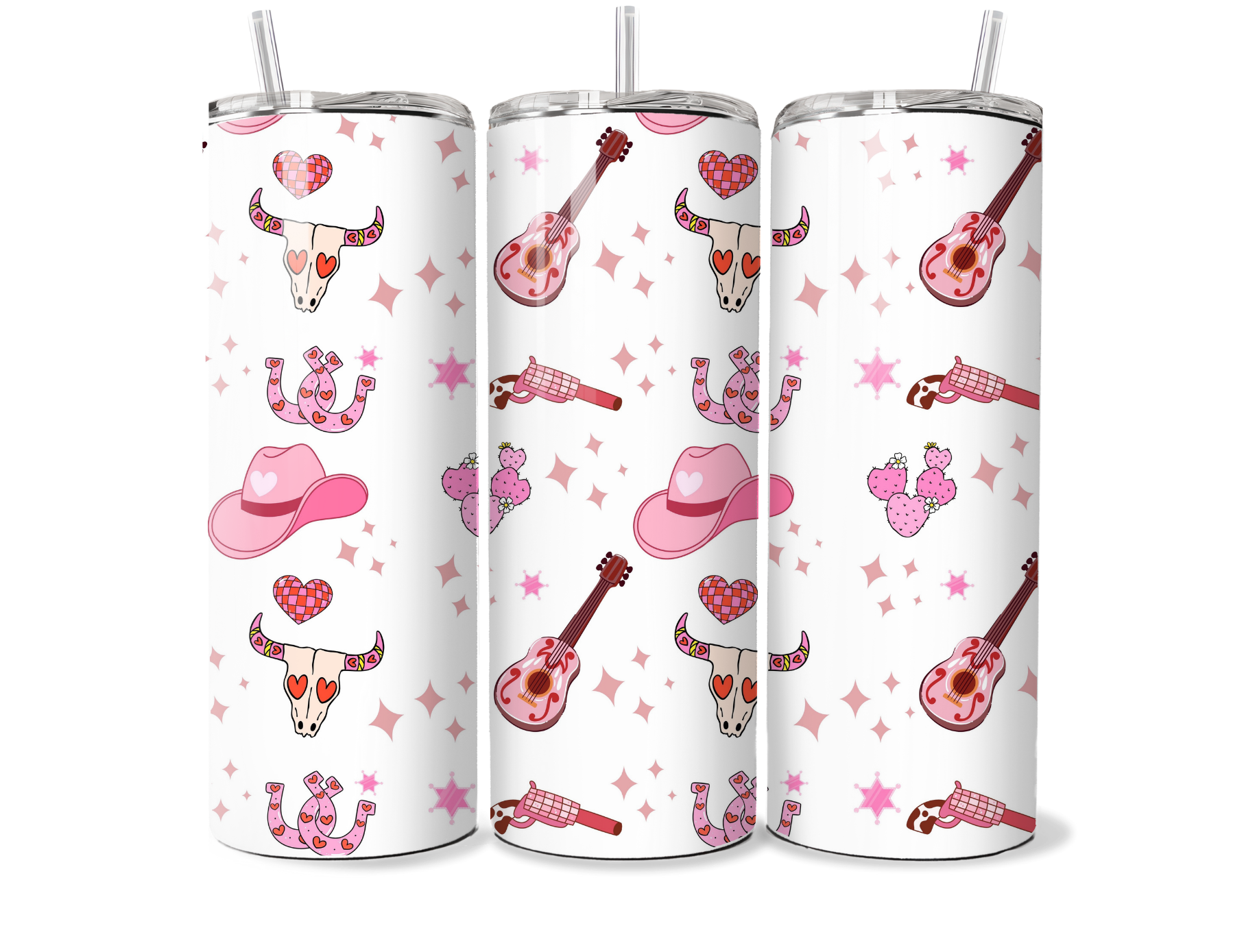 Pink Cowgirl Design 20oz Tumbler