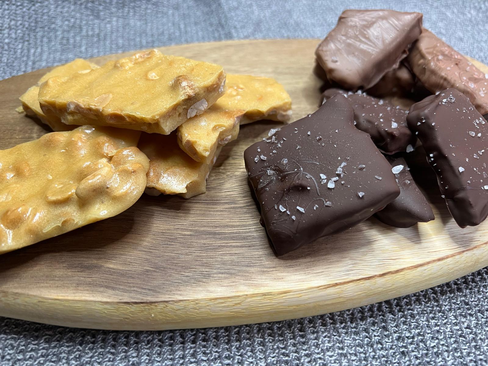 Chocolate-Coated Nut Brittle